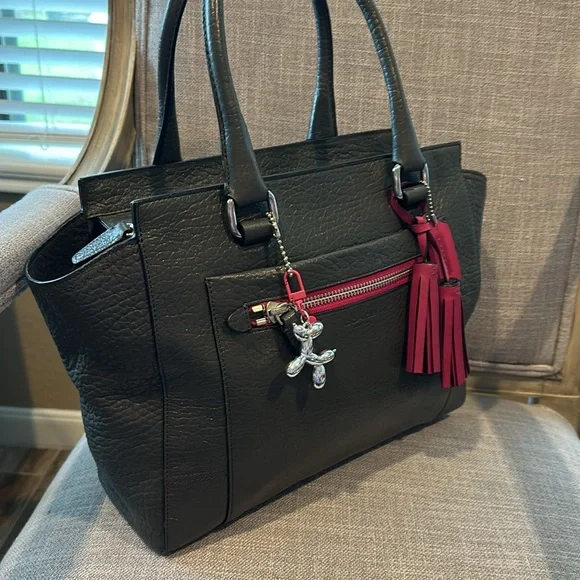 Coach satchel  graphite black berry pebbled leather 19926 Legacy Candace - Picture 3 of 14